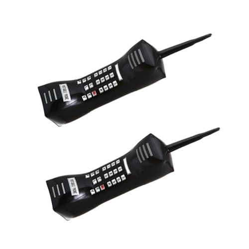 WOONEKY 2St simuliertes Handy Telefone für Kinder Mega-Telefon Piepser 90er Handy aus den 80er Jahren spielzeug für kinder kinderspielzeug aufblasbares Spielzeug Partyzubehör PVC Black von WOONEKY