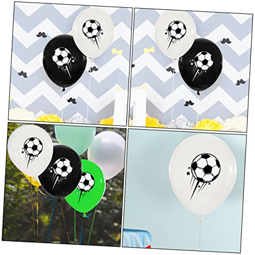 WOONEKY Hochwertige 12-zoll-luftballons Aus Latex Mit Fußballdruck Fußballdekor Für Geburtstagsparty-dekorationen Für Jungen Und Mädchen von WOONEKY