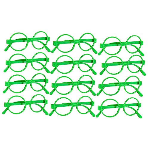 WOONEKY 30St rundes Brillengestell Retro-Disco-Sonnenbrille Unisex-Brille ohne Linse partyhüte kindergeburtstag partytüten kindergeburtstag Kinderspielzeug Partyzubehör kinderbrille dekor von WOONEKY