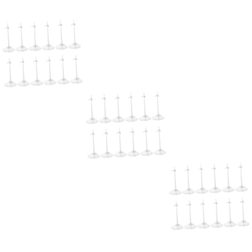 WOONEKY 36 STK Puppenständer Puppenhalteständer Puppenhalter Klarer Puppen-aufbewahrungsständer Puppen-Display-Basis Puppenregal Transparenter Modellständer Stützständer Für Puppen Plastik von WOONEKY