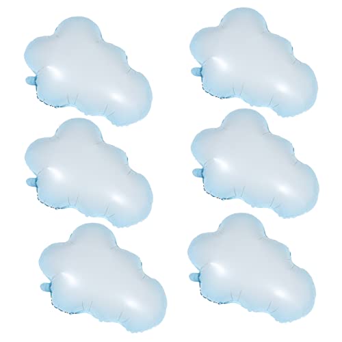 WOONEKY 6 Stück Wolken Folienballons Ideal Für Geburtstagsfeiern Babypartys Und Hochzeiten Dekorative Party Dekorationen Stilvollem Design Für Unvergessliche Momente von WOONEKY