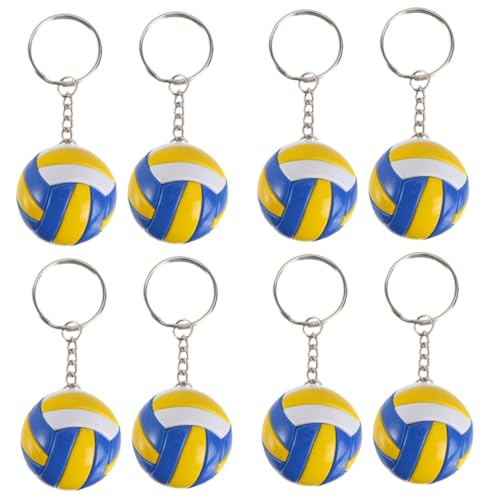 WOONEKY 8 Stk Volleyball-Modellspielzeug Dekorativer Schlüsselanhänger Basketball-Geldbörse schlüsselkette volleyball zubehör Autodüfte schlüsselringe Kindertaschenanhänger Tasche Zubehör von WOONEKY