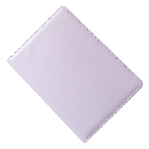 WOONEKY Kleines Fotobuch Zur Aufbewahrung Loseblattordner Aufkleber-Organizer Scrapbook-Ordner Leeres Sammelalbum Sticker-sammelalbum Mini-bindeklammern Tragbarer Ordner PVC Violett von WOONEKY