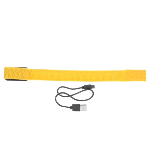 WOONEKY LED-Leuchtarmband Glow LED Slap Armband Reflektierendes Fahrwerk Glow-Slap-Armband Strumpffüller LED-Armband Kletter Armband Leuchtarmbänder leuchtende Armbänder Stoff Yellow von WOONEKY