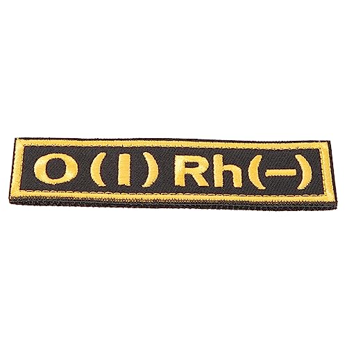 WOONEKY Reparaturflicken nähen o positives Blutgruppenpflaster Aufnäher für Kleidung armband aufnäher für jacke Reflektierender Blutgruppen-Patch einheitlicher Aufnäher Polyester von WOONEKY