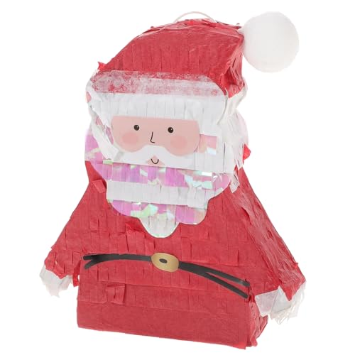 WOONEKY Weihnachtspinata Lumivine Girlande Weihnachtszuckerstangen zappelt weihnachtsspielzeug kinder weihnachts party lustiges Piñata-Spielzeug Pinata-Spielzeug aus Papier rot von WOONEKY