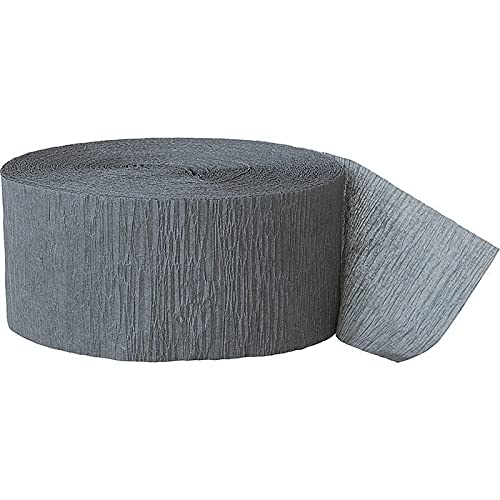 WOOOOZY NEU Kreppband / Krepppapier, Länge: ca. 24 m, Farbe: Silber von PAPSTAR