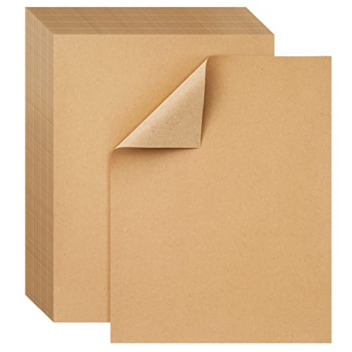 50 Blätter Kraftpapier A4, Kraftpapier A4, Braunes Kraftpapier Karton, Kartonpapier zum Basteln Hochzeit Einladungen, Menükarten- Craft Papier zum Drucken und Schreiben von WOOWAIR