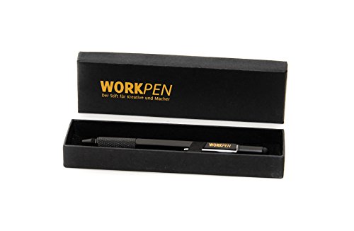 WORKPEN - Der Kugelschreiber für Kreative und Macher - Strichstärke Mittel - Mit Touchpen und Schraubendreher Funktion - Construction Stift - Geschenkidee für Männer und Frauen von WORKFLO