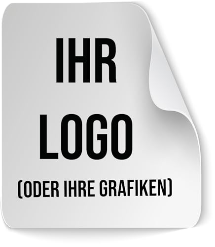 100 personalisierbare Mehrzweck-Aufkleber – Fügen Sie Ihr Logo oder Ihre Grafik ein. Wählbare Größe von 2 cm bis 20 cm. Ideal für Dekorationen, Etiketten, und kreative Projekte (Quadrat) von WORLD SELL