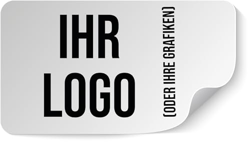 100 personalisierbare Mehrzweck-Aufkleber – Fügen Sie Ihr Logo oder Ihre Grafik ein. Wählbare Größe von 2 cm bis 20 cm. Ideal für Dekorationen, Etiketten, und kreative Projekte (Rechtek) von WORLD SELL