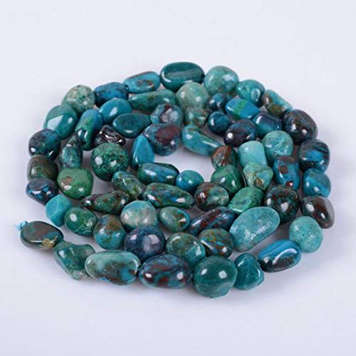 BEADS GEMSTONE 0732 Natural Chrysocolla pebble Chips loose gemstone perlen 16 Inch Long 5-6mm Code-HIGH-34119 von WORLD WIDE GEMS