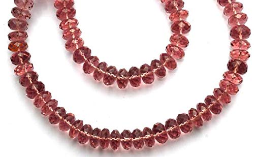 BEADS GEMSTONE 1 Strand Kunzite Edelstein Color Hydro Quarz Facette 8MM Approx. Rondelle Perlen 18 Zoll Code-HIGH-11311 von WORLD WIDE GEMS