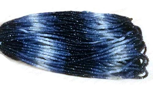 BEADS GEMSTONE 1 Strand Natural Blue Saphire Saphire Shaded Edelstein Micro Faceted Rondelle Perlen 2,5-3mm and 3-3,5mm - 15,5 Zoll Long Code-HIGH-38263 von WORLD WIDE GEMS