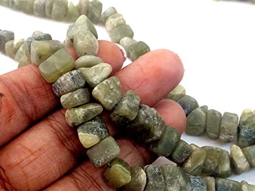 BEADS GEMSTONE 1 Strand Natural Emerald Rough Beads, Drilled Smaragd Raw Stones, Natural Emerald Rough Edelstein Necklace, Loose Raw Smaragd, 8-12mm, 8 Inch Code-HIGH-18512 von WORLD WIDE GEMS