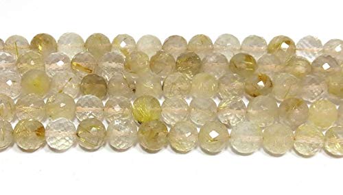 BEADS GEMSTONE 1 Strand Natural Granat 6-8mm rondelle facettierte lose Perlen 8 Zoll Lange Strand Code-HIGH-19613, Edelstein Metall Stein von WORLD WIDE GEMS