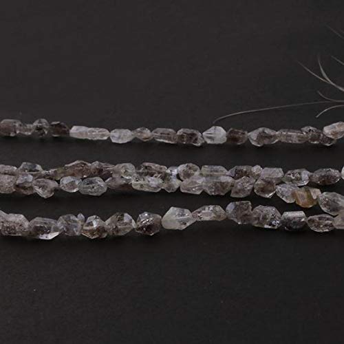 BEADS GEMSTONE 1 Strand Natural Herkimer Diamond Faceted Nuggets Briolettes - Raw Diamond Perlen 7mmx7mm-14mmx6mm 16 Zoll Code-HIGH-15317 von WORLD WIDE GEMS