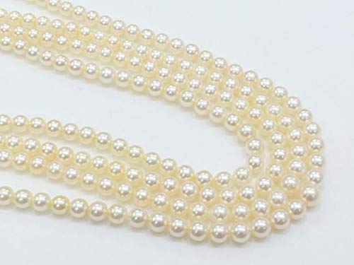 BEADS GEMSTONE 1 Strand Natural Ivory South Sea Pearls, Natural Pearls, Original South Sea Pearls Non Treated Round Balls, 5-6mm, 9 Inch Code-HIGH-19343 von WORLD WIDE GEMS