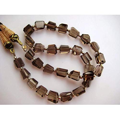 BEADS GEMSTONE 1 Strand Natural Smoky Quarz-Beads, Nugget Beads, 11mm To 7mm Each, 13 Inch Code-HIGH-15374 von WORLD WIDE GEMS