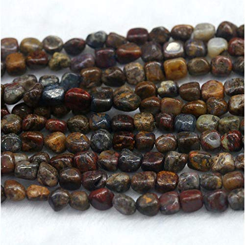 BEADS GEMSTONE 1 Strands Natural Brown Pietersite Stone Small Nugget Loose Beads Free Form Filet IHIGHegular Pebble Beads 7x9mm 15 Inch Long 03896 Code-HIGH-23281 von WORLD WIDE GEMS