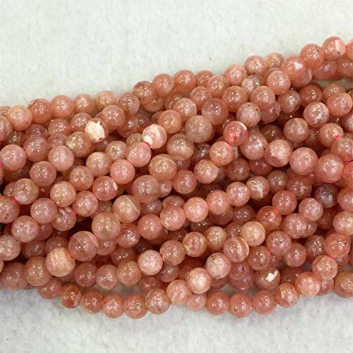 BEADS GEMSTONE 1 Strands Natural Pink Red Rhochrosite Runde Lose Edelsteine Kleine Perlen 5mm 16 Zoll Lang 04085 Code-HIGH-23081 von WORLD WIDE GEMS