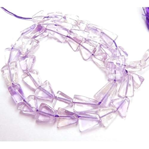 BEADS GEMSTONE 13 Inch Long Beach Of Amethyst Natural Edelstein Plain Dreieck Form Perlen Code-HIGH-43793, Edelstein Metall Stein von WORLD WIDE GEMS