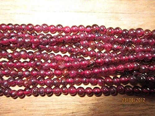 BEADS GEMSTONE 13 Zoll Lange Strand Granat 4-5mm Runde Perlen Edelstein Perlen Code-HIGH-39845 von WORLD WIDE GEMS