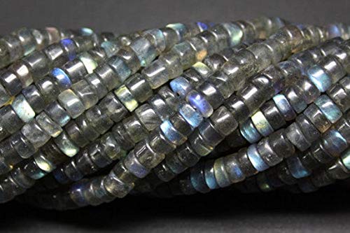 BEADS GEMSTONE 13 Zoll Lange labrarite 4-5mm Reifen Edelstein Perlen Code-HIGH-39904 von WORLD WIDE GEMS