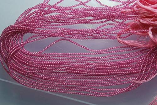 BEADS GEMSTONE 13.5 Zoll, Full Strand, AAA, SUPER FINEST, Pink Mystic Topaz Faceted Rondelles Smaller Size 1.90mm Code-HIGH-52732 von WORLD WIDE GEMS