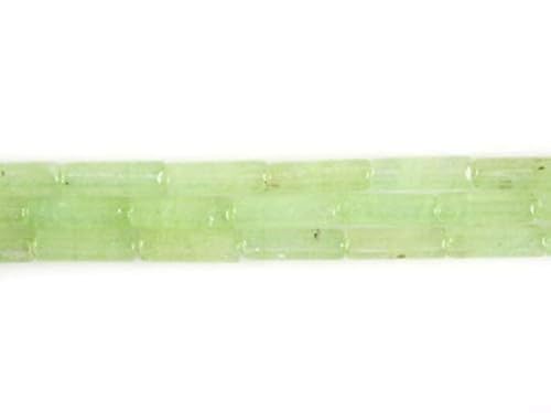 BEADS GEMSTONE 13mm Dyed Light Green Jade Zylinder Tube lose Edelstein Perlen 16 Zoll Lange Code-HIGH-34164 von WORLD WIDE GEMS