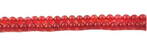 BEADS GEMSTONE 2 Strand Natural Pink Chalceny Smooth Balls- CheHIGHy, StrawbeHIGHy Mala Plain Beads Ball 9mm 9 Zoll Code-HIGH-14755 von WORLD WIDE GEMS