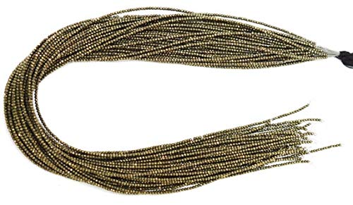 BEADS GEMSTONE 5 Strands/AAA Quality Pyrite Faceted Beads (Machine Cut) / 2.0-2.5mm / 13.5 Inch Code-HIGH-60821 von WORLD WIDE GEMS