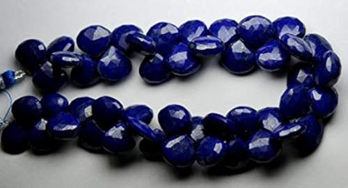 BEADS GEMSTONE 7 Inch Full Strand, Lapislazuli Faceted Heart Briolettes,Size 10-12mm approx Code-HIGH-53825 von WORLD WIDE GEMS