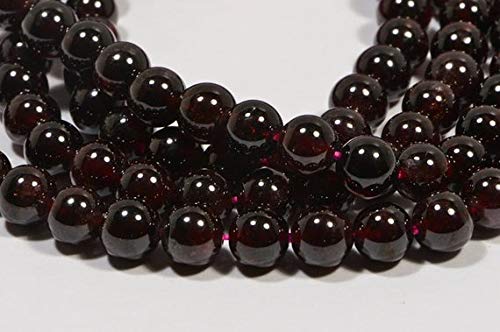 BEADS GEMSTONE Granat 6,7mm 8 Inch Long Beach Beads Natural Edelstein Perlen Edelstein Perlen Granat Perlen Schmuck Herstellung Lieferungen Code-HIGH-43466 von WORLD WIDE GEMS