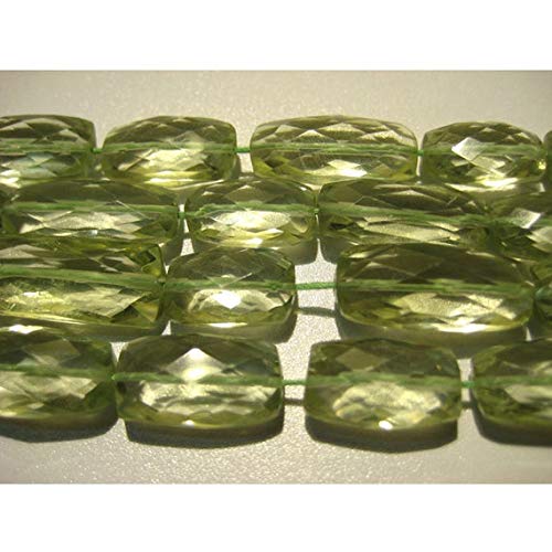 BEADS GEMSTONE Green Amethyst - Half Strand Kaugummi Cut Faceted - 15mm To 20mm - 5 Zoll Code-HIGH-50735 von WORLD WIDE GEMS