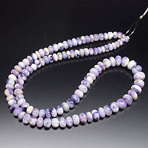 BEADS GEMSTONE Mura Mexikanisch Lila Rare Opal Glatte Lose Rondelle Edelstein Handwerk Perlen Strand 18 Zoll Lange 5mm 8mm Code-HIGH-27917 von WORLD WIDE GEMS