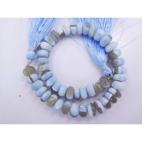 BEADS GEMSTONE Natural Poller Opal Edelstein Mikro-facettierte Rundelle Perlen 8 Zoll Lange Strand 8-9mm Rondelle Perlen,Perlen,facettierte Beads, Rondelle, facettierte Beads, Rondelle-Bead, von WORLD WIDE GEMS