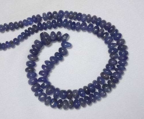 BEADS GEMSTONE Tanzanite Rondelles Beads, Tansanit Plain Rondelles, Edelstein For Jewelry, 5mm To 9mm, 18 Inch Full Beach Code-HIGH-24776 von WORLD WIDE GEMS