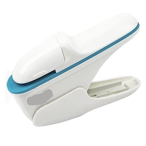 Desktop-Hefter Hefter, nagelloser Hefter, tragbar, Abs-Schreibtischhefter, Büro, Zuhause, Binden, Schreibwaren, Desktop-Hefter, tragbar Hefter(White) von WOSHIXIAOKEAI