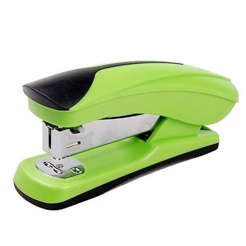 Desktop-Hefter Heftgerät, tragbares Büro-Schreibtischheftgerät, 20 Blatt Kapazität, hält Staples Home Learning Desktop-Heftgerät, tragbar Hefter(Green) von WOSHIXIAOKEAI