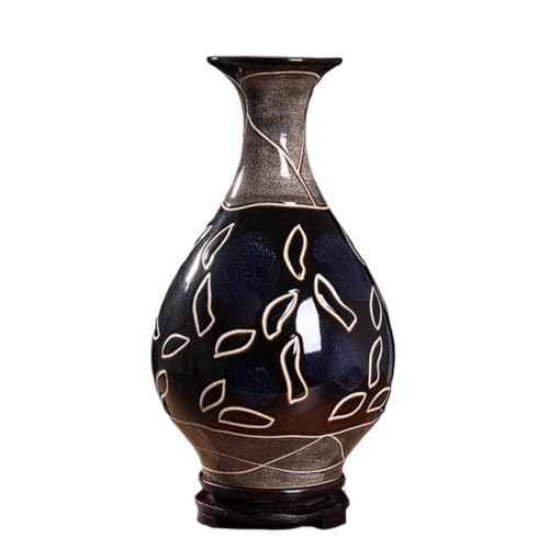 Keramikvase Für Das Wohnzimmer Brennofen Transformation Sternenhimmel Schatz Blau Ji Blaue Vase Jingdezhen Keramik Wohnzimmer Porzellan Ornament Keramikvase(E) von WOSHImeinvYE