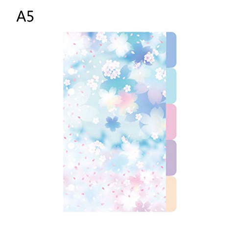 Für Kreative 6 Löcher Binder Tabs Divider Lose Leaf Nachfüll Indexteiler Für Spiralplaner Journal Notizbuch von WOURRD