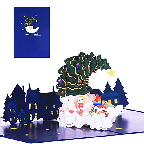 WOURRD 3D Für Santa Moon Weihnachtskarte Einladung Begrüßungsgedenkkarten Für Valentinstag Muttertagsgeschenk WOURRD 3D Für Santa Moon Weihnachtskarte Einladung Begrüßungsgedenkkarten Für Valentinstag Muttertagsgeschenk von WOURRD