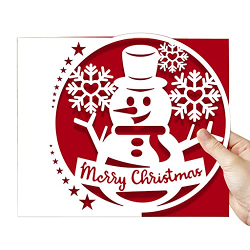 Weihnachten Schneemann Grußkarten Metall Stanzformen Schablone Scrapbooking Album Papier Karte Vorlage Form Prägung Handwerk Dekoration von WOURRD