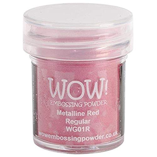 Wow Embossing Powder Wow! Embossing-Puder, 15 ml, Rot Metalline von WOW!