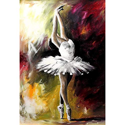 5D Diamond Painting Diamant Malerei Painting Bilder, Wowdecor Ballett Tänzerin Tanzen Full Set Groß DIY Diamant Gemälde Malen Nach Zahlen von WOWDECOR