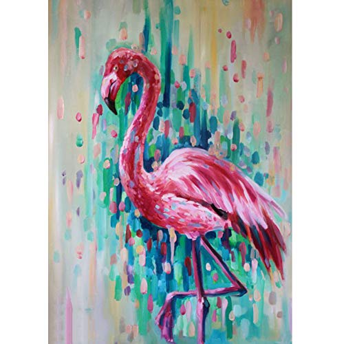 5D Diamond Painting Diamant Malerei Painting Bilder, Wowdecor Bunt Flamingo Vögel Tiere Full Set Groß DIY Diamant Gemälde Malen Nach Zahlen von WOWDECOR