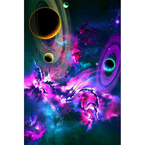 5D Diamond Painting Diamant Malerei Painting Bilder, Wowdecor Galaxis Universum Planet Full Set Groß DIY Diamant Gemälde Malen Nach Zahlen von WOWDECOR