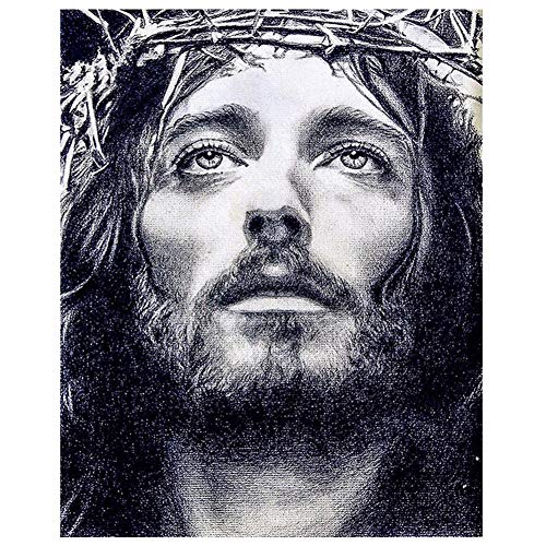 5D Diamond Painting Diamant Malerei Painting Bilder, Wowdecor Jesus Christentum Mann Full Set Groß DIY Diamant Gemälde Malen Nach Zahlen von WOWDECOR