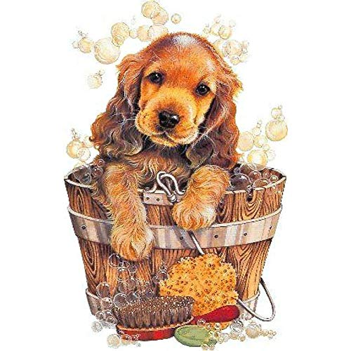 WOWDECOR 5D-Diamant-Malerei-Set, Motiv: Cocker Spaniel, zum Selbermachen, Malen nach Zahlen von WOWDECOR